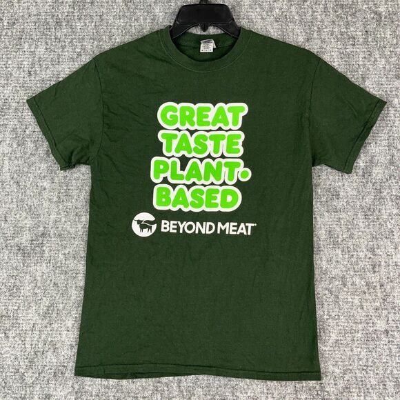 Dunkin Donuts Shirt Mens Medium Green Fast Food Beyond Sausage Sandwich Coffee‎ - Picture 1 of 8